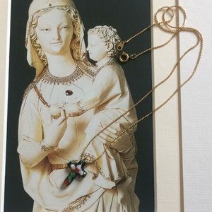 Vintage  ,clasoinne cross necklace